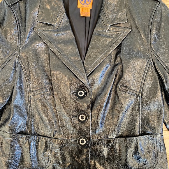 Tory Burch Black Leather Jacket - Picture 4 of 6